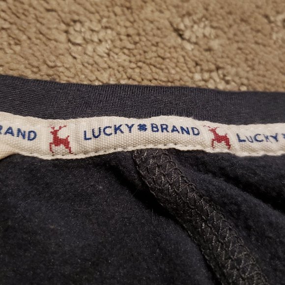 Lucky Brand Long Sleeve T-Shirt Women's XL Gray Western Embroidered Stretch - Picture 6 of 9